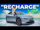 On est montés dans la voiture électrique à 20 000 € qui se « recharge » en 3 minutes