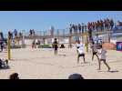 Finales Coupe de France U18 de beach-volley à Calais: finale garçons entre Pegomas et l'Ile de Ré