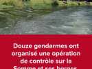 La gendarmerie a patrouillé sur la Somme et ses berges