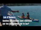 Contrôle des gendarmes sur le lac d'Annecy