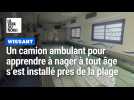 Wissant : un camion ambulant pour apprendre à nager à tout âge s'est installé près de la plage