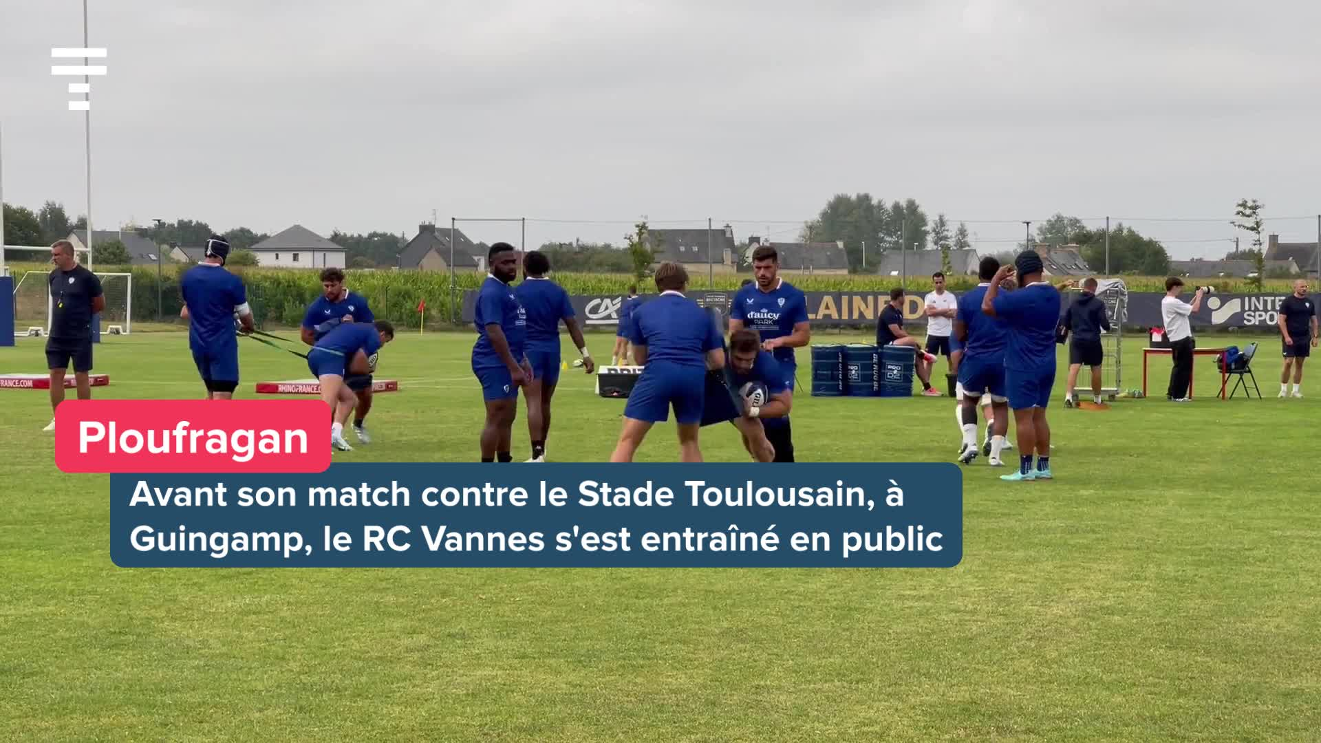 « On n'a pas l'habitude ! » : les fans de rugby des Côtes-d'Armor ravis de la venue du RC Vannes et du Stade Toulousain [Vidéo]