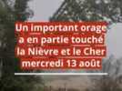 Intempéries - Routes coupées, arbres déracinés, trampolines et toitures envolés... Retour en images sur les orages qui ont touché une partie de la Nièvre