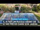 Il a fait un puzzle géant de 32 000 pièces dans son jardin à Barberey-Saint-Sulpice