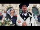 VIDÉO. Jean-Christophe Le Plain, premier Majesté d'Arvor réagit après son élection à Vannes