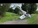 Le Pipistrel, un avion électrique, s'écrase dans un champ de maïs à Morlaix