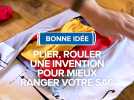 Plier, rouler une invention pour mieux ranger votre sac.