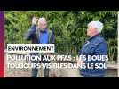 Pollution aux PFAS : les boues suspectes sont toujours visibles dans le sol