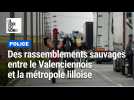 Un rassemblement sauvage entre le Valenciennois et la métropole lilloise