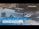 Une voiture de police percutée, fait un tonneau lors d'une course-poursuite à Marseille