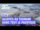 Alertes au tsunami dans tout le Pacifique