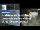 Flandre : ils dénoncent les voleurs présumés sur des vitrines et sur les réseaux sociaux