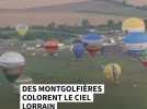 Des montgolfières colorent le ciel Lorrain