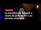 VIDEO. Le bénéfice de Renault a chuté de près de 70 % au premier semestre