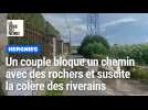 Un chemin bloqué crée la discorde à Hergnies