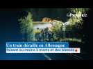 Un train déraille en Allemagne faisant au moins 3 morts et des blessés