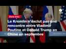 VIDEO. Le Kremlin n'exclut pas une rencontre entre Vladimir Poutine et Donald Trump en Chine en septembre