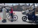 VIDÉO. Motos, voitures, vélos... Ils viennent faire bénir leur véhicule à Pontmain