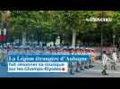 La Légion étrangère d'Aubagne fait résonner sa musique sur les Champs-Élysées