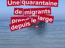 Une quarantaine de migrants prend le large depuis la plage de Mers-les-Bains