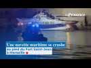 Une navette maritime se crashe au pied du Fort Saint-Jean à Marseille