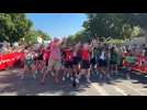 Tour de France 2025 Toulouse : les animateurs du village départ dansent avec le public