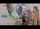 Yori réalise une fresque sur Jean Bart à Dunkerque