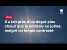 VIDEO. Il a fait près d'un degré plus chaud que la normale en juillet, malgré un temps contrasté