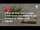 VIDEO. L'État de New York promet 2 500 euros aux habitants qui arrêtent de fumer et de vapoter