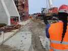 Le Portel : une digue houlomotrice en construction