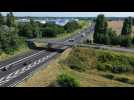 VIDEO. Sur l'autoroute A11, une circulation dense