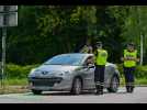 Une opération de sécurité routière le jour du chassé-croisé des vacanciers