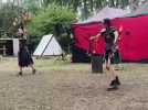 Spectacle de feu de la horde d'Emeriass à Guînes.