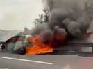 Un deuxième véhicule en feu sur l'autoroute A9