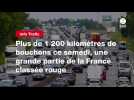 VIDEO. Plus de 1 200 kilomètres de bouchons ce samedi, une grande partie de la France classée rouge