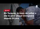 VIDEO. En Turquie, le mois de juillet a été le plus chaud enregistré depuis 55 ans