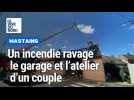 Feu de garage généralisé à Mastaing