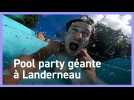 À la piscine Aqualorn, les festivaliers étaient de la (pool) partie