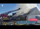 Un pavillon ravagé par le feu à La Bouillie