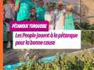 Jarry, Jean-Luc Reichmann et les people jouent à la pétanque à St Trop pour la bonne cause
