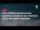 VIDEO. Japon : trois millions de personnes appelées à évacuer leur domicile après des pluies violentes
