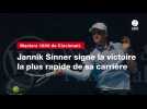 VIDÉO. Masters 1000 de Cincinnati. Jannik Sinner signe la victoire la plus rapide de sa carrière