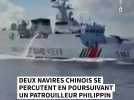 Deux navires chinois se percutent en poursuivant un patrouilleur philippin