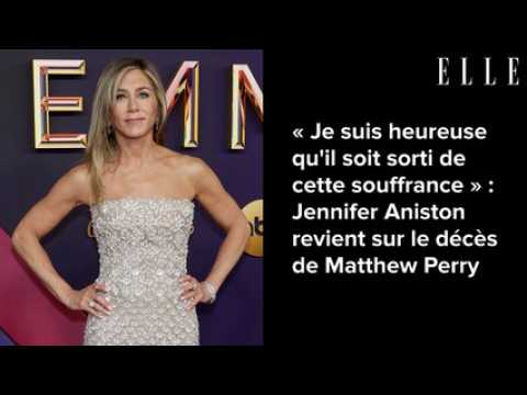 VIDEO :  Je suis heureuse qu'il soit sorti de cette souffrance  : Jennifer Aniston revient sur le dcs...