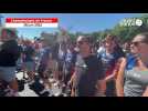VIDÉO. Cyclisme : la Marseillaise de la FDJ-Suez pour la nouvelle championne de France Marie Le Net