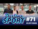 Espoir français, Aurélien Radja s'échauffe dans «Parlons sport» avant le meeting de Sotteville