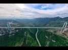 VIDÉO. Le plus haut pont du monde inauguré en Chine
