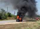 Voiture en feu D914 C
