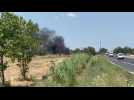 Voiture en feu D914