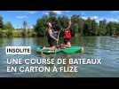 On a assisté à la course de bateaux en carton à Flize